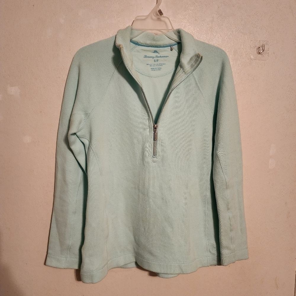 Tommy Bahama Aruba Half Zip Sweatshirt Womens Size S